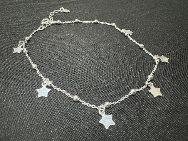 Item 17: Ladies Anklet - Silver star